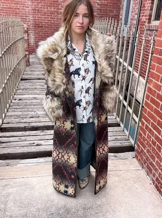 Greta Coat Tasha Polizzi Fur Duster
