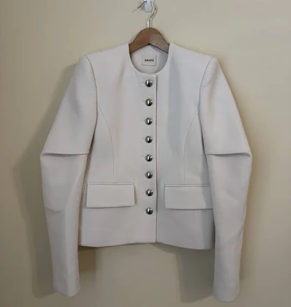 Khaite Darlman Jacket Cream Size 2