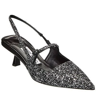 Jimmy Choo Didi 45 Glitter Slingback Pump