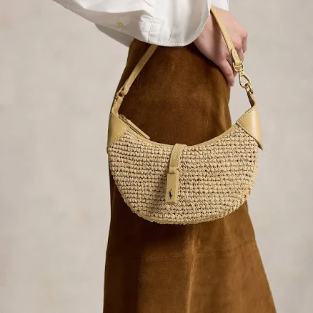 Polo Ralph Lauren Women's Polo ID Raffia Mini Shoulder Bag