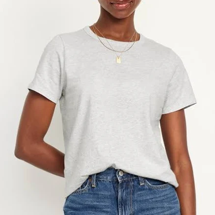Old Navy Women's Everywear Crew-Neck T-Shirt - Green - Petite Size XXL