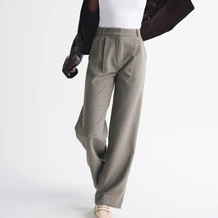 Women's Abercrombie & Fitch A&F Sloane Tailored Wide Leg Pant
