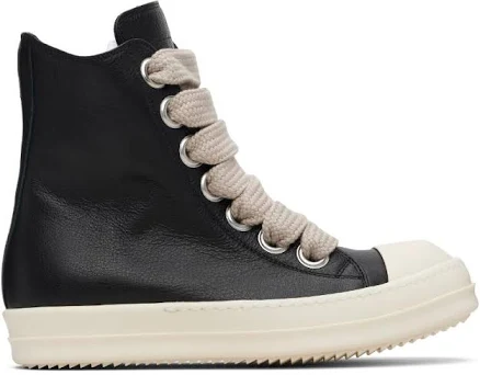Rick Owens Black Temple Jumbolace Geobasket Sneakers