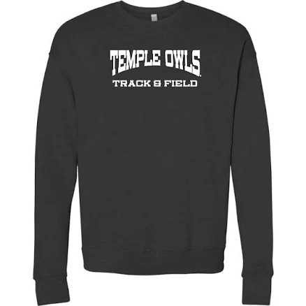 Temple Bella+Canvas Fleece Track and Field SweatshirtTemple Bella+Canvas Fleece Track and Field Sweatshirt
