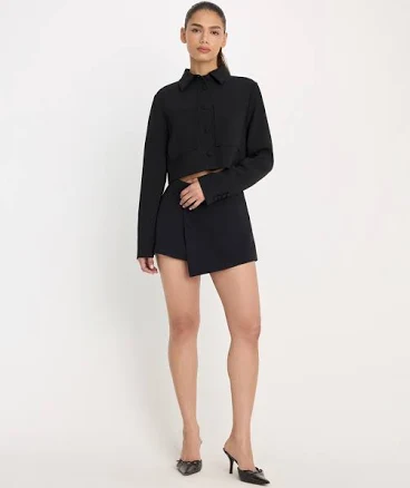 Good American Women's Luxe Cropped Jacket