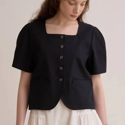 BEMUSE MANSION Volume Half Sleeve Jacket