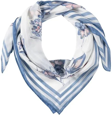 Ralph Lauren Silk Floral Square Scarf
