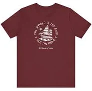 The World is Thy Ship Voyage Logo Premium T-shirt