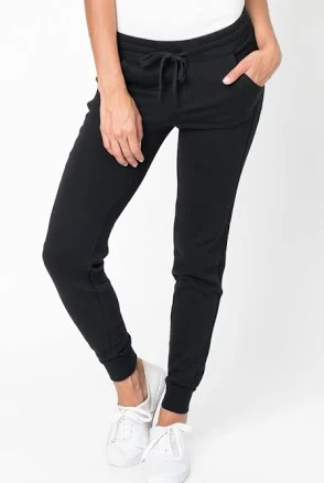 Active Lounge Fleece Drawstring Elastic High Waist Jogger Sweatpants with Pockets