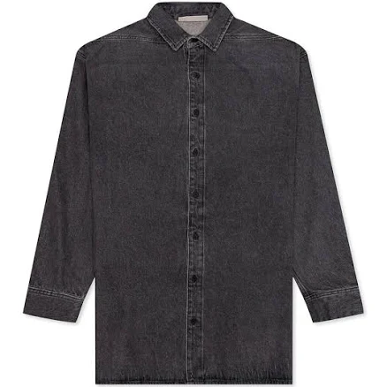 Fear of God Essentials[ ]Essentials Denim L/S Shirt - Black[ ]Black