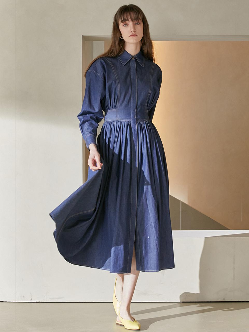Stitch Shirring Dress