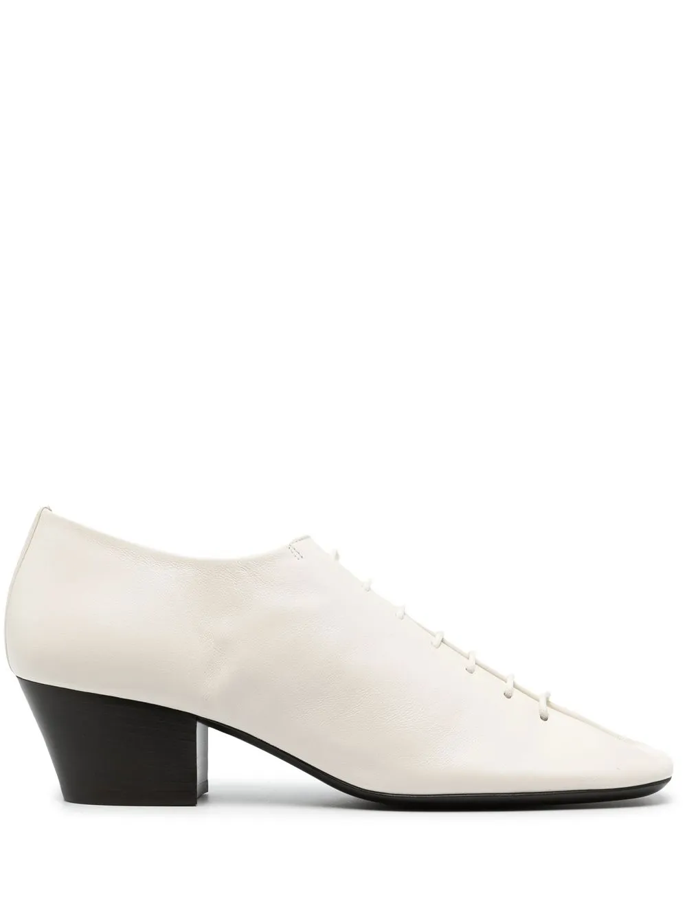 Heeled Leather Derby Shoes
