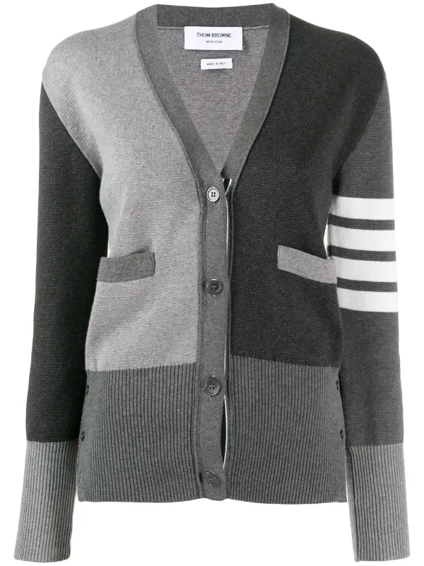 Funmix 4-bar V-neck Cardigan