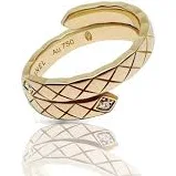 Chanel 18k Yellow Gold Coco Crush Toi Et Moi Ring Size 6