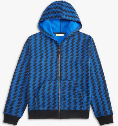 Epic Threads Boys' Checker Zip-Up Hoodie