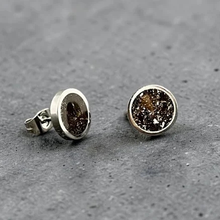 Authentic Meteorite Dust Earrings