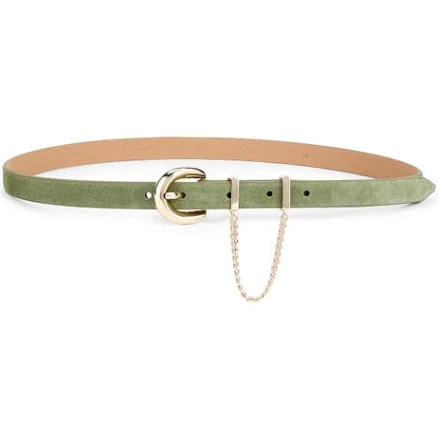 Ettika Women's Cascade Chain Leather Belt