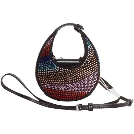 STAUD Women's Micro Moon Crystal Top-Handle Bag