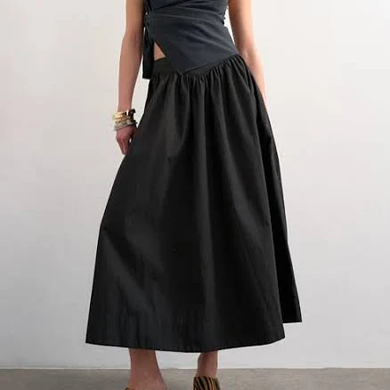 Topshop Dropped Waist Saloon Maxi Skirt