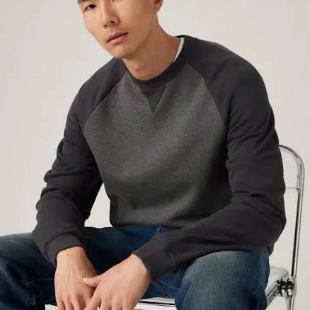Red Tab Crewneck Sweatshirt In Blue