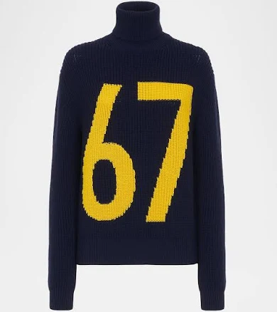 Ralph Lauren Women's Intarsia-Knit Cotton-Silk Turtleneck