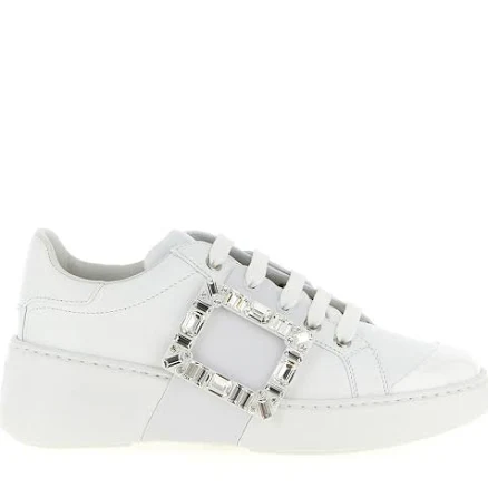 Roger Vivier Viv Leather Skate Sneakers