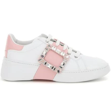 Roger Vivier Viv' Skate Strass Buckle Sneakers - EU40
