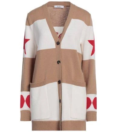 Max Mara Womens Colorblock Cashmere Cardigan Wo