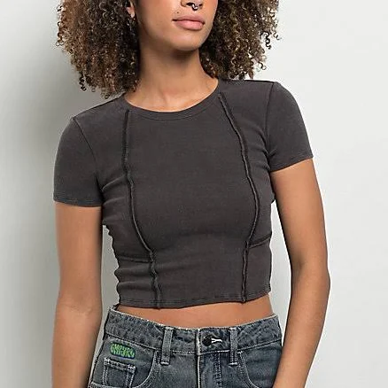 Ninth Hall Fundamentals Shawnie Seaming Crop T-Shirt