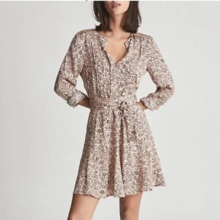 Reiss Billie Paisley Mini Dress