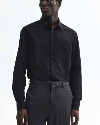 H&M Men's Slim Fit Easy-Iron Shirt