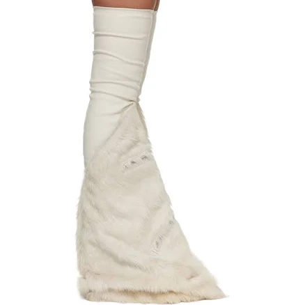 Rick Owens Off-White Temple Cargo Fetish Sneaks Tall Boots