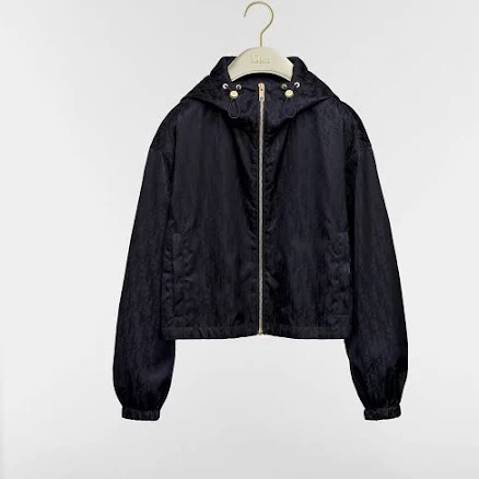 DIOR Women's Zipped Cropped Taffeta Jacket