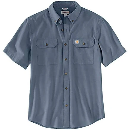 Carhartt Men's Loose Fit Midweight Chambray Short Sleeve Shirt