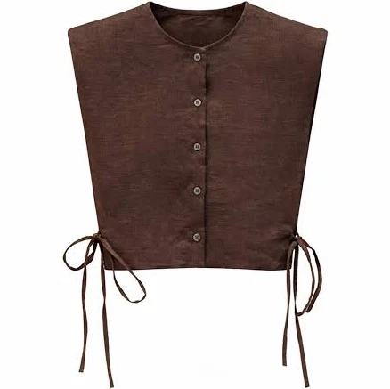 Mute By Jl Sleeveless Linen Tie Detail Women Top