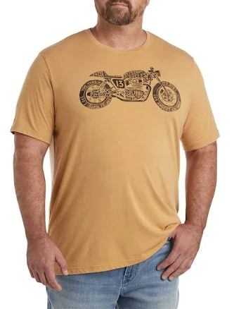Lucky Brand Men's Big & Tall Motor Bike Graphic Tee
