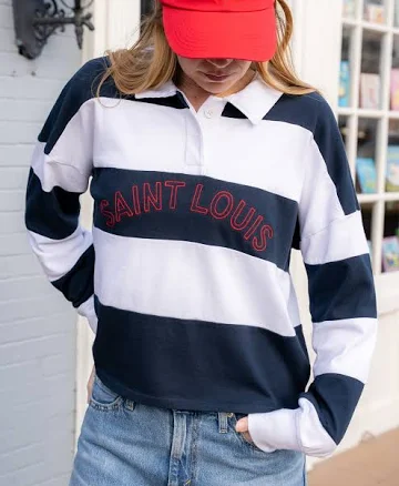 Saint Louis Rugby Embroidered Polo Top