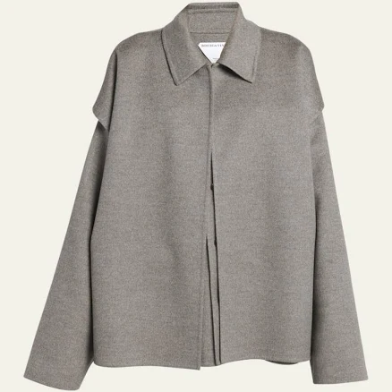 Bottega Veneta Wool-Cashmere Short Coat