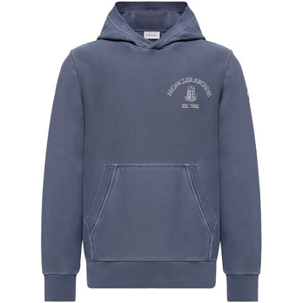 Moncler Men's Rowing Logo Cotton Hoodie