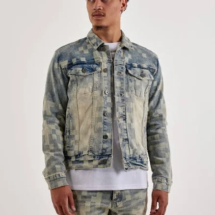 Kloud 9 Men's Checkered Denim Jacket