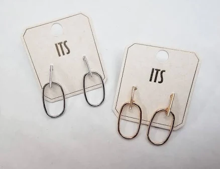 Circle & Bar Earrings