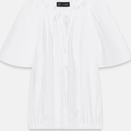 Zara Ruffled Romantic Blouse
