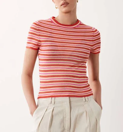 ASOS Design Knit Stripe T-shirt