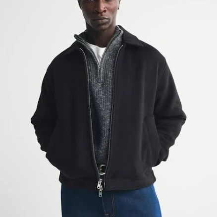 Abercrombie & Fitch Men's Wool-Blend Zip Jacket