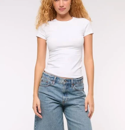 Abercrombie & Fitch Women's Essential Tuckable Baby Tee