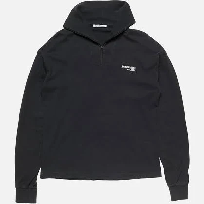 Acne Studios half-Zip Logo Men Sweatshirt