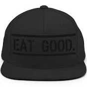 EG Black Snapback Hat - Black