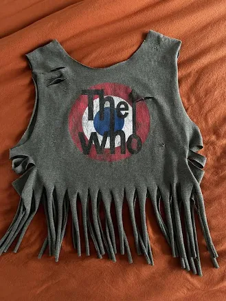 The Who Custom Destroyed Tank Top- One Of A Kind
