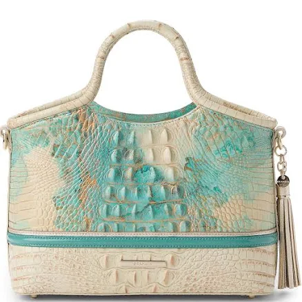 BRAHMIN Schulz Collection Serendipity Small Elaine Top Handle Satchel Bag Womens