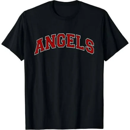 Vintage Angels Sports Name Athletic Text Arch T-Shirt